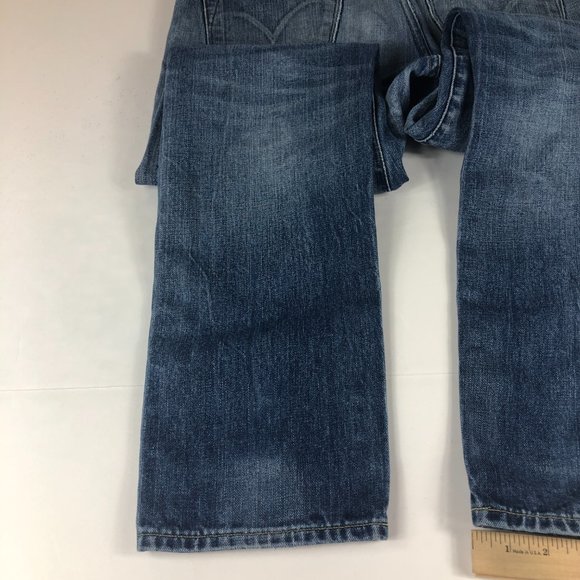 Levi's Made & Crafted Jeans Men's 31 X 31* Tack Slim Fit Blue Distressed Denim - Picture 13 of 16